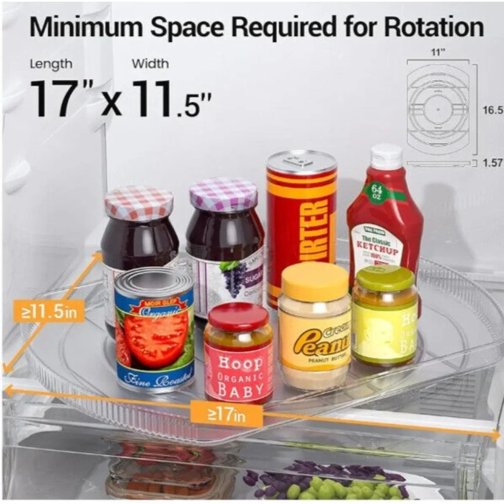 Lamu Lazy‎ Susan For Refrigerator/Cabinets or Countertops
